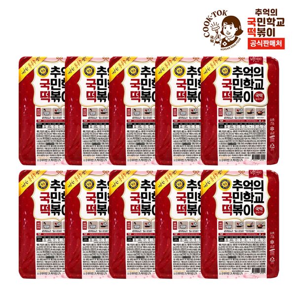 에스제이푸드 추억의 국민학교 떡볶이 오리지널 600g [10개] - 에누리 가격비교