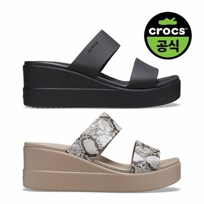 크록스공식 여성 CROCS BROOKLYN MID WEDGE W 2종 택1 (20SWWD206219)