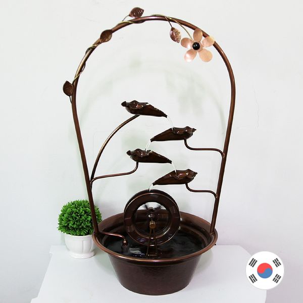 [하프클럽][바보사랑] 꽃화원 물레 방아 소형 동공예 실내분수대 SFS-317[무료배송]