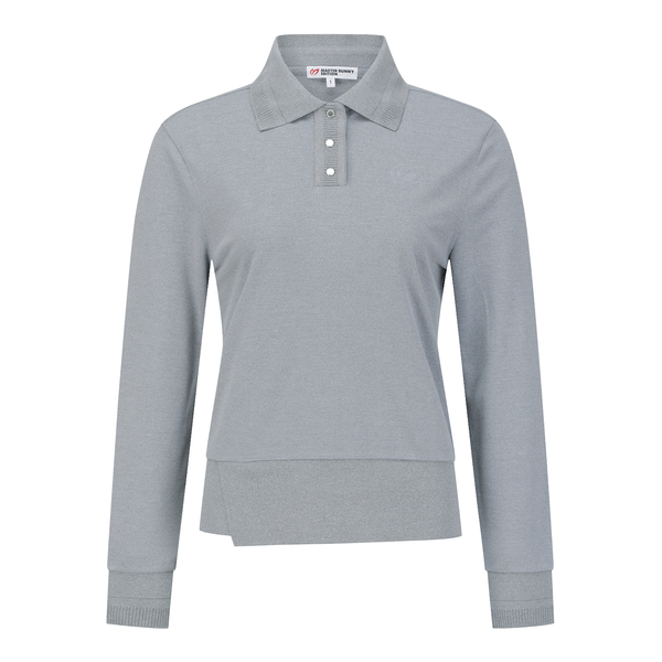 Master Bunny) 女 無地 長袖 ボタン Tシャツ・カットソー [マルチ