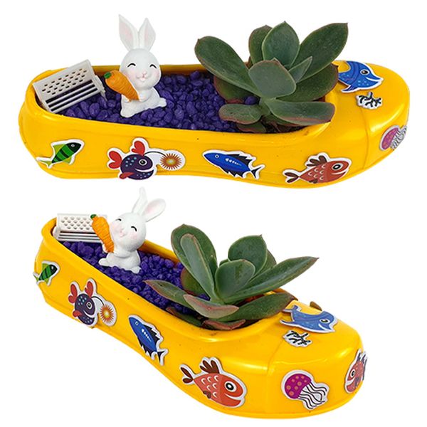 [하프클럽][바보사랑] 만들기대장-다육식물 토끼당근 고무신 화분만들기