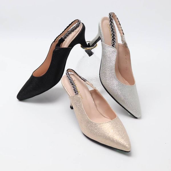 [하프클럽][아이슈즈] 여성 하이힐 슬링백 보석 75198