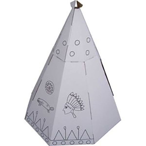 [하프클럽][오너클랜] 종이티피 놀이집 놀이학습 인디언집 나만의아지트