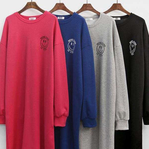 [하프클럽][시드마켓] 시드마켓 / 스마일 컬러 롱원피스 201G361S 빅사이즈 여성의류