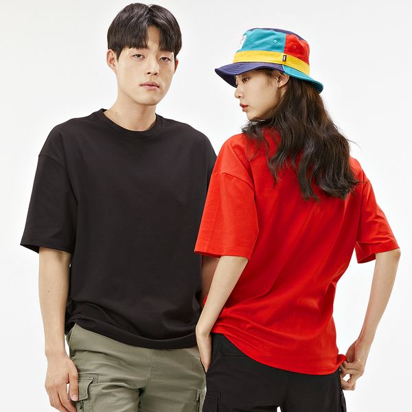 [하프클럽][체이스플러스] [체이스컬트][NC해운대점] 공용 오버핏 데일리 5부 티셔츠 -ABZU5804C