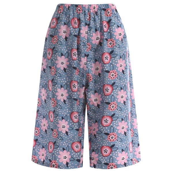 [하프클럽][샵앤] 여성 국산 인견 냉감 실내복 7부 쿨링바지 HW-WPT-4317-7