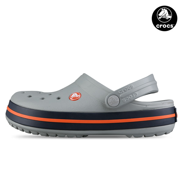 [하프클럽][크록스] 크록스 크록밴드 클로그 남자 여성 슬리퍼 샌들 그레이 11016-01U