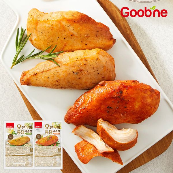 [하프클럽][굽네몰] 굽네 오븐구이 통 닭가슴살 오통닭 2종 10+10팩