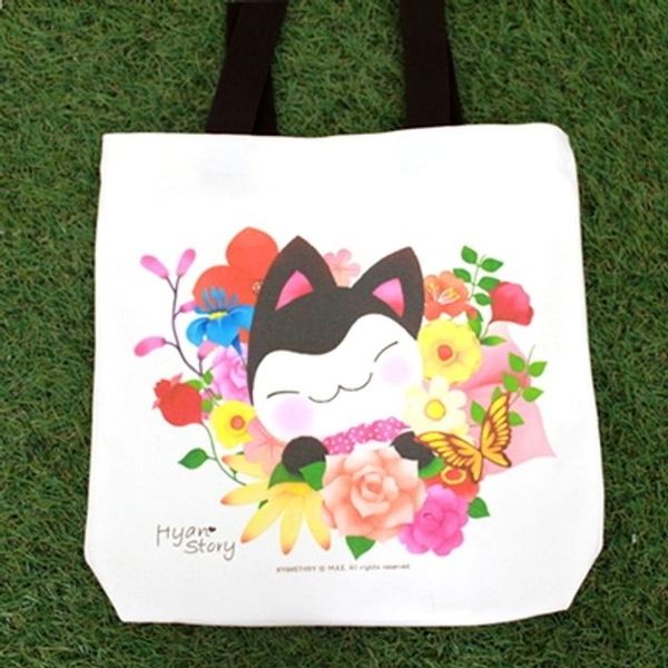 [하프클럽][보드미] 여성가방 에코 판타지 플라워 햐니 캔버스백 중사이즈