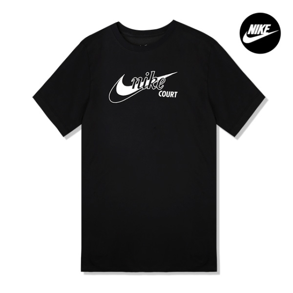 [하프클럽][나이키 키즈] 나이키 코트 스우시 남자 드라이핏 테니스운동복 반팔티 DD8376-010
