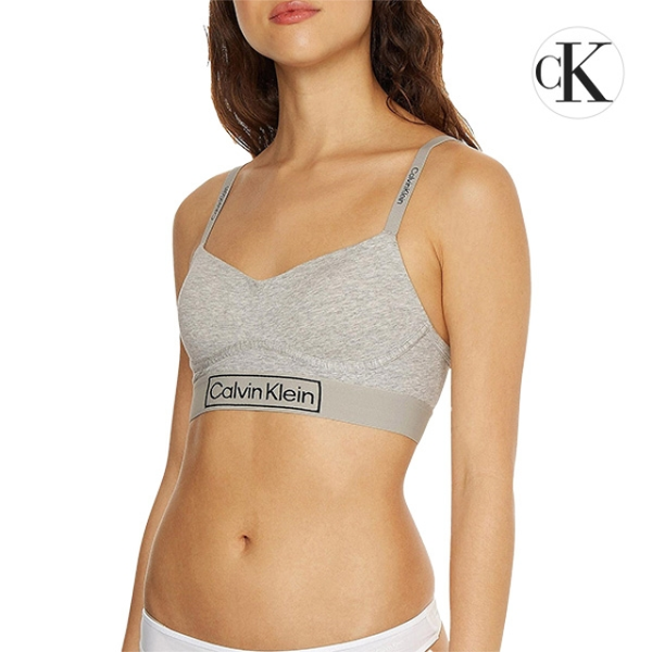 [하프클럽][47브랜드] 캘빈클라인 CK 언더웨어 헤리티지 라인드 여성 브라렛 스포츠 브라탑 QF6770E-P7A