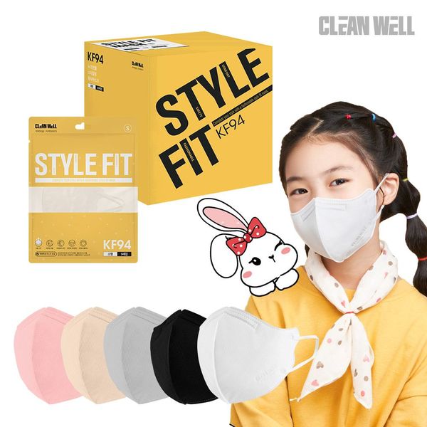 [하프클럽][키밍] 뉴크린웰 새부리형 KF94마스크 스타일핏 소형 100매