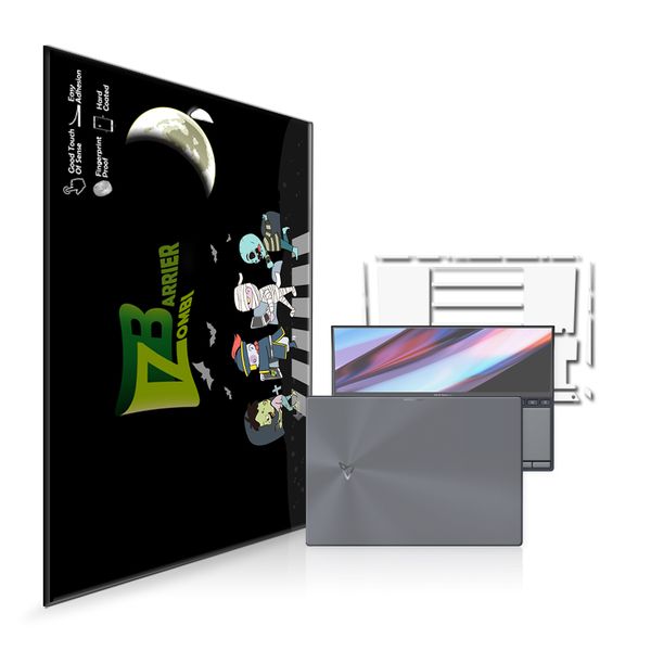 [하프클럽][좀비베리어] 에이수스 젠북 프로 듀오14 OLED UX8402 보조스크린 외부 보호필름 세트