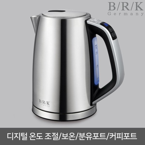 [하프클럽][BRK] [BRK][BRK] 스텐 디지털 온도조절 전기주전자 1.7L