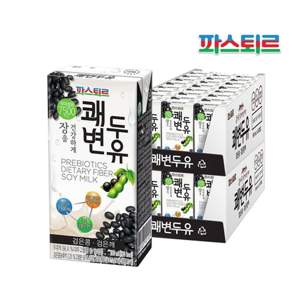 [하프클럽][파스퇴르] [파스퇴르]파스퇴르 쾌변두유 검은콩 190ml 48팩