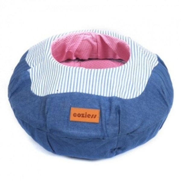 [하프클럽][오너클랜] [오너클랜]고양이 아지트 안락한 공간 데님천 방석 항아리쿠션_W90E62D