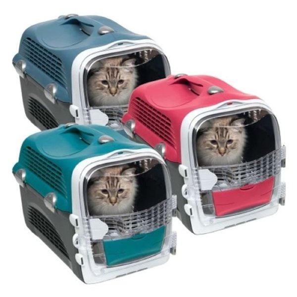 [하프클럽][오너클랜] [오너클랜]반려견 슬라이딩 식기 포함 이동장 캣 케이지_W9E89A5