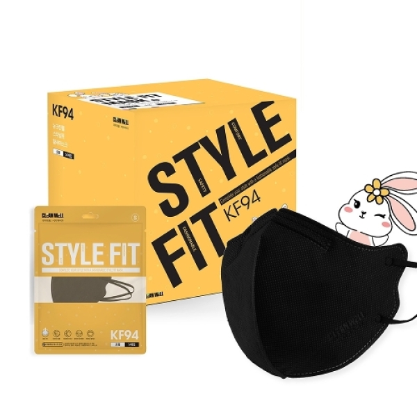 [하프클럽][기타] 바보사랑[올가드]뉴크린웰 새부리형KF94마스크소형 블랙 50매(5매입)