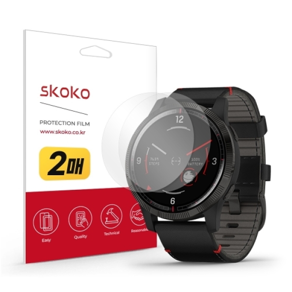 [하프클럽][기타] 바보사랑[스코코]가민 레거시 사가 45mm 무반사 AR 코팅 액정보호필름 2매