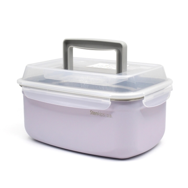 [하프클럽][기타] 바보사랑[너만아는잡화점]코멕스 컬러스텐킵스 스텐 밀폐용기 직사각 3.8L 핸들형